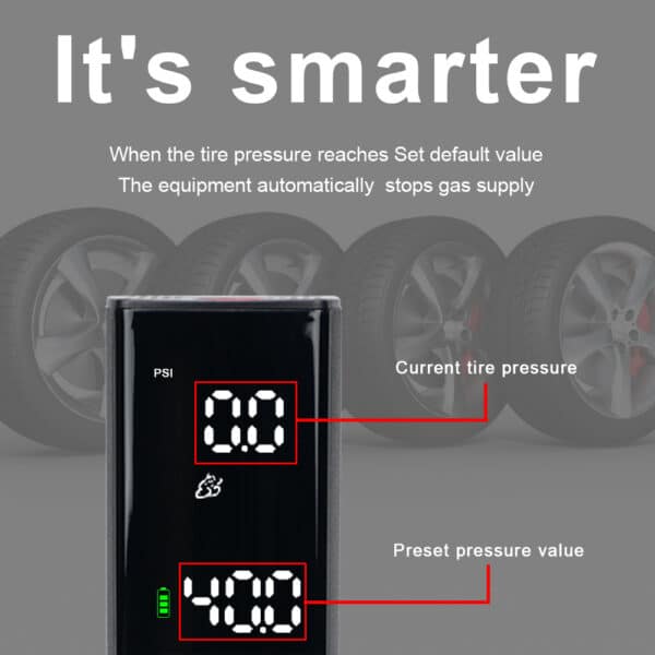 Smart Mini Pump – Portable Inflator for Bikes, Cars & More - Image 6