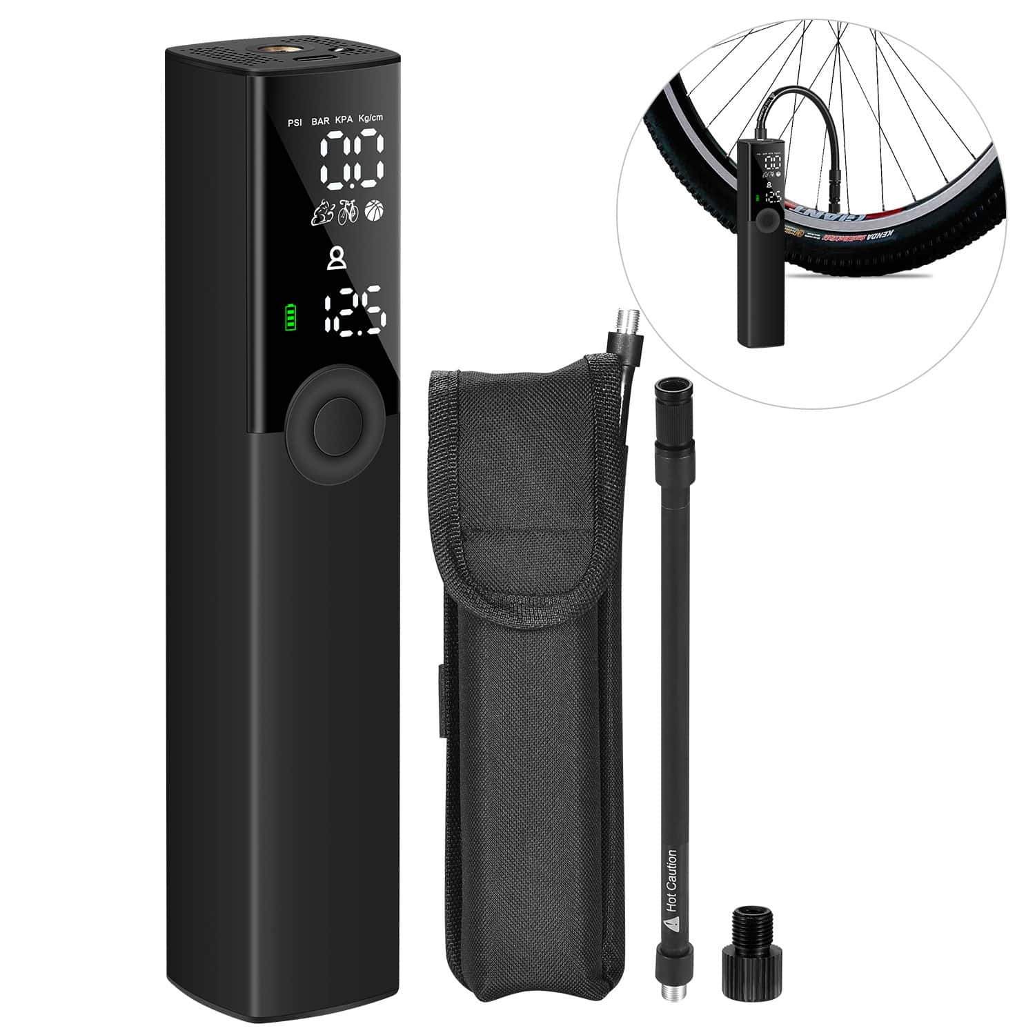 Smart Mini Pump – Portable Inflator for Bikes, Cars & More