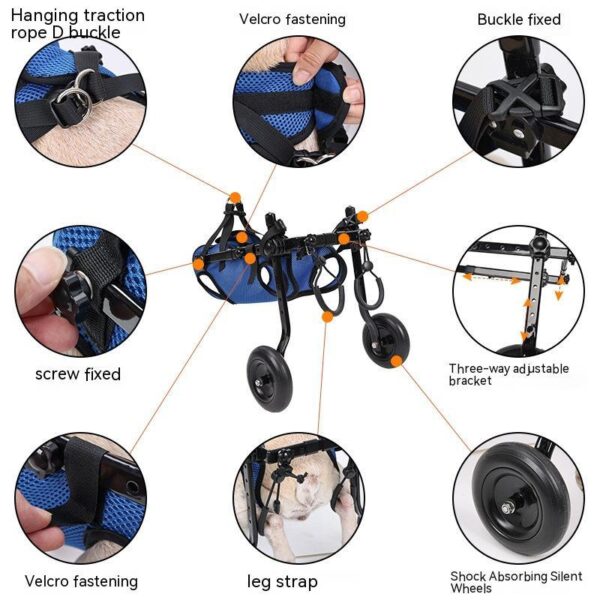 Pet Disabled Dog Wheelchair Scooter - Image 5